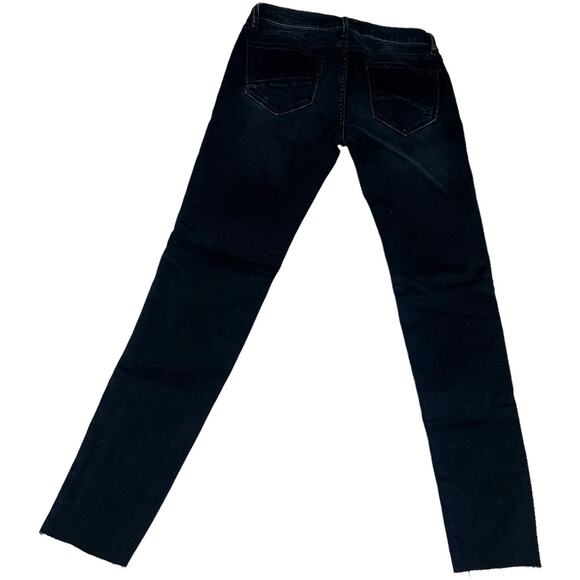 Driftwood Jeans Marilyn Classic Fit‎ Skinny Embroidered Raw Hem Women's 25 Denim - Picture 2 of 13